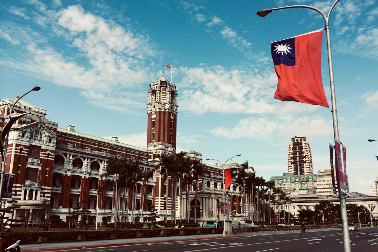 Taiwan Flag and Office of the President