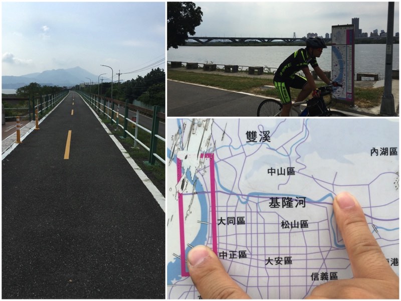 Riverside bikeways in Taipei