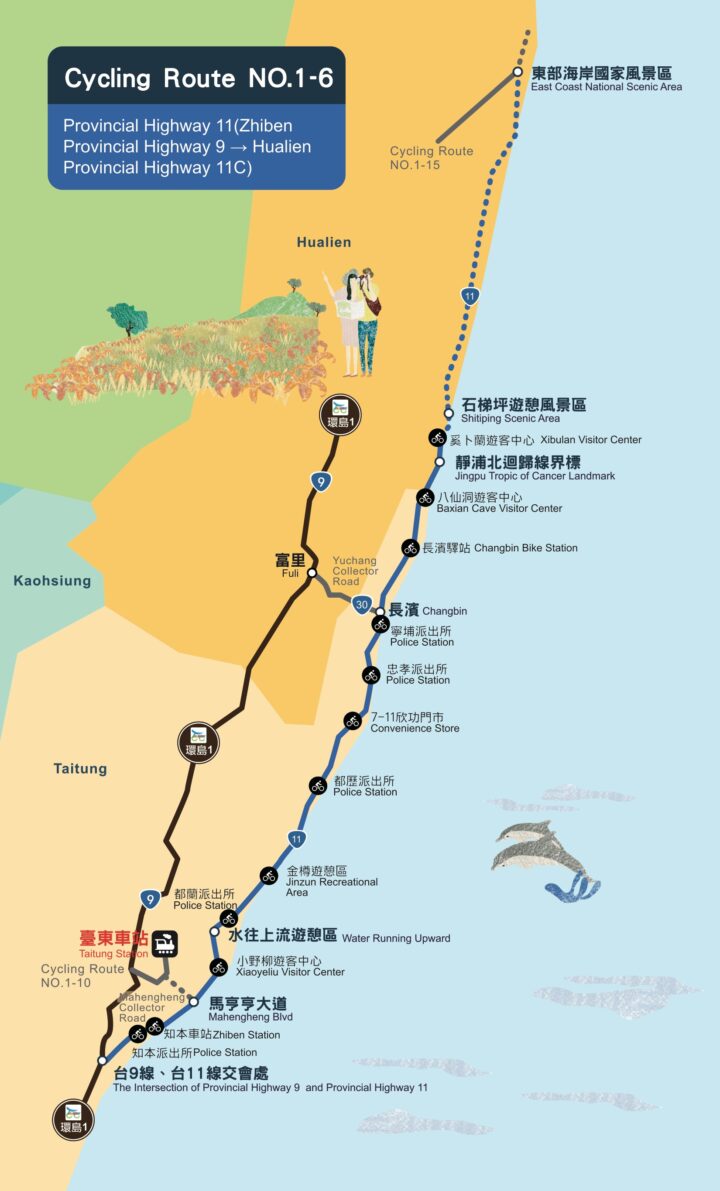 台湾環島1号線1-6 東海岸環状ルート