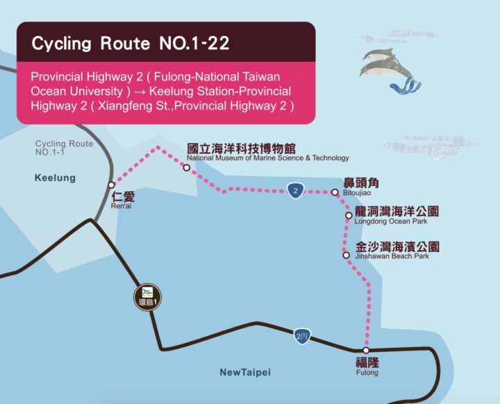 Cycling Route No. 1 – 22 National Museum of Marine Science & Technology Branch Route